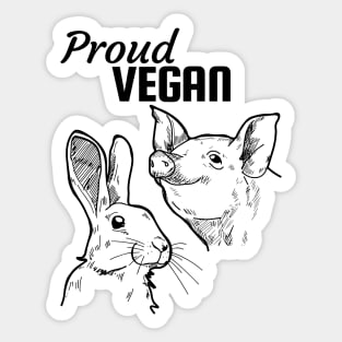 Proud vegan Sticker